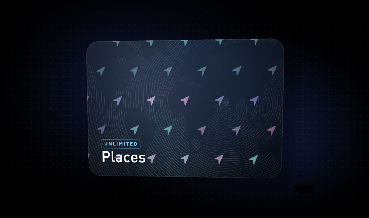 The Places Unlimited membership card